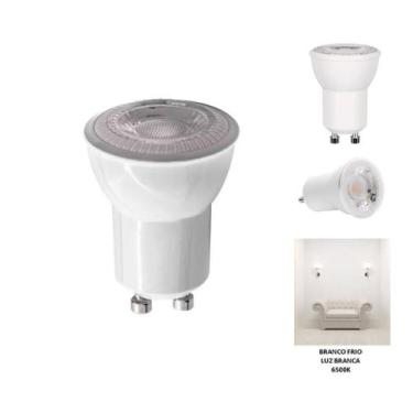 Imagem de Lampada LED 3,5W Mini Dicroica MR11 GU10 Branco Frio 6500K Bivolt - Lu
