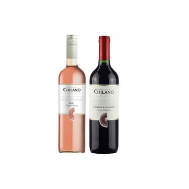 Imagem de Kit Vinho Chilano Tinto Cabernet Sauvignon + Rosé Meio Seco