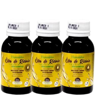Imagem de kit 03 Óleo de Rícino Hummidus 60ml