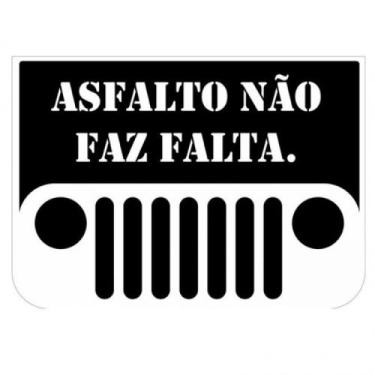 Imagem de Adesivo Asfalto Não Faz Falta - Mundo do Militar