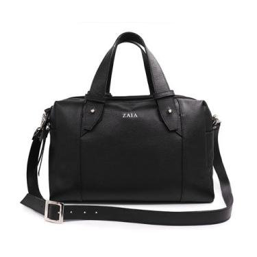 Imagem de Bolsa de couro tiracolo preta Isabel - Lançamento