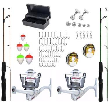 Imagem de Tralha de pesca Marine Sports 2 Molinetes+2 Varas 1,35m + Acessórios