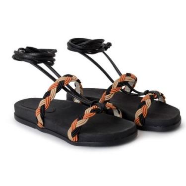 Imagem de Sandália Papete Feminina Colorida De Amarrar 2 em 1 - ANAGADU SHOES, P
