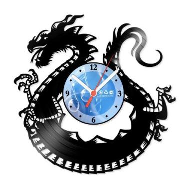 Imagem de Relógio De Parede Disco Vinil Diversos - Dragão Japonês - VDI-103 - Mo