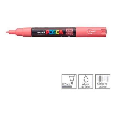 Imagem de PC-1M  Posca Rosa Coral Ponta Cônica 0.7 mm - UNI