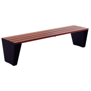 Imagem de Banco Urban Soho Montado em Madeira 3 Lugares Envernizado Estrutura de