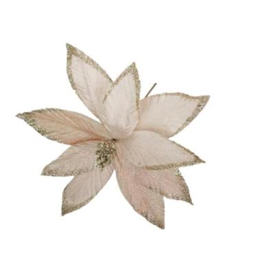 Imagem de Flor artificial poinsétia natal - Carmella Presentes, 30cm