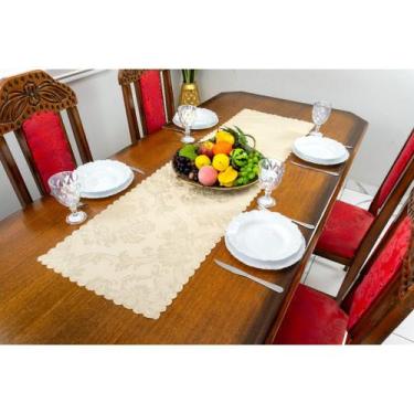 Imagem de Caminho de mesa jacquard natal 1,40m x 40cm adamascado diversas cores 