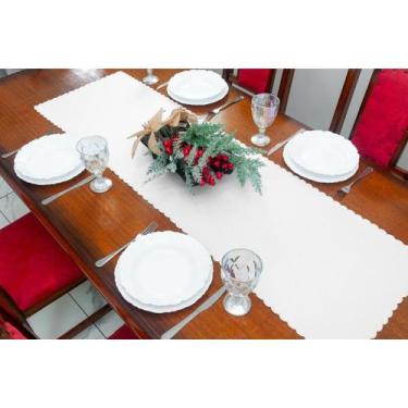 Imagem de Kit 2 caminho de mesa natalino 1,40m x 40cm oxford decoração - Rafalor