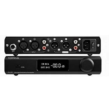 Imagem de Topping Pré-amplificador Pre90 e Extensor de Entrada Ext90 Áudio de Alta Resolução Módulos NFCA Combinação 2RCA 4XLR (Preto, Pre90)