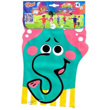 Imagem de Brinquedo Luva Bolha De Sabão  Animais Toyng, Elefante, Macaco