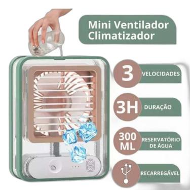 Imagem de Mini Climatizador Portátil Ar Umidificador - VALECOM