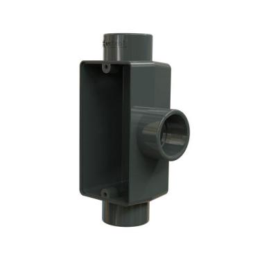 Imagem de Condulete Pvc Cinza Sem Rosca T 1 Sem Tampa Tcsr - 20 Wetzel, Cinza