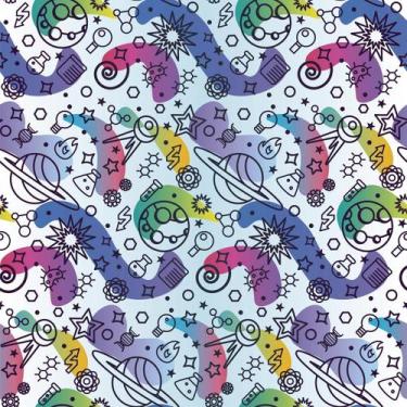 Imagem de Papel De Parede Adesivo Planetas Astronomia Aquarela Colors Quarto  5m