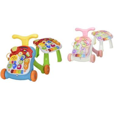 Imagem de Andador Infantil Para Bebê de Empurrar Mesinha Brinquedos Interativos 