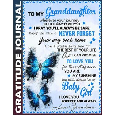 Imagem de Gratitude Journal: to my granddaughter journey Invest 5 minutes daily to develop mindfulness, thankfulness and positivity, Inspire a Happier, Healthier & More Grateful Mindset 110 Pages