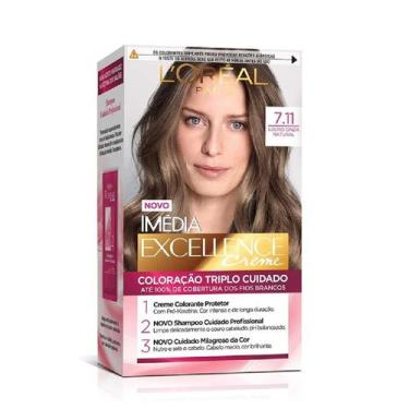 Imagem de Tintura Imedia Excellence Creme 7.11 Louro Cinza Natural