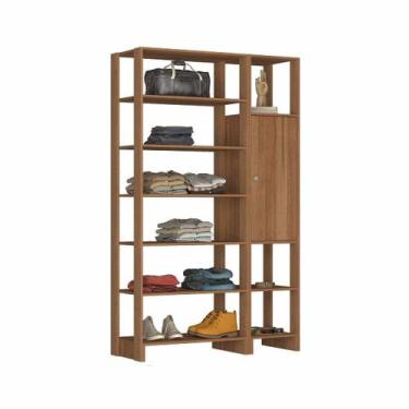Imagem de Closet com 1 Porta com 2 prateleias e 9 nichos externos EY103-107 Linh