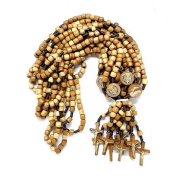 Imagem de Combo Terços de São Bento em Madeira - 10 unidades