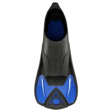 Imagem de NADADEIRA AQUA SPHERE MODELO MICROFIN AZUL/PRETO - TAMANHO M