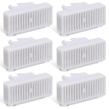 Imagem de Filtro de água com ventosa em forma de T: 6 pacotes de filtros de fonte de água compatíveis com bebedouro mini vórtice e cisne, peça nº 3091