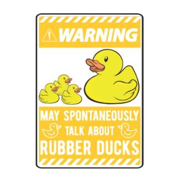 Imagem de Gummiente Notizbuch: May Spontaneously Talk About Rubber Ducks / 6X9 Zoll / 120 Linierte Seiten