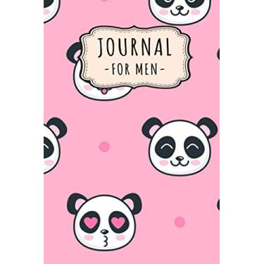 Imagem de Journal Notebook for Men: Panda Lined Daily 6x9 Journal/Notebook for Men | 109 Pages