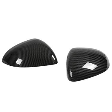 Imagem de Par de Capa de Proteção para Espelho Retrovisor - Capa para Espelho Retrovisor Um Par de Espelho de Carro Esquerdo e Direito para Classe C W206 2022 (Estilo Fibra de Carbono)