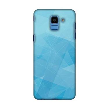 Imagem de AMZER Capa traseira rígida de encaixe feita à mão com design slim fit para Samsung Galaxy J6 (2018) - Polygon Fun 5 HD Color, capa traseira ultra leve