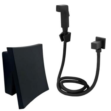 Imagem de Ducha Higiênica Banheiro com Acabamento Válvula Descarga Hydra Preto Luxo - Elegância e Praticidade em Preto Fosco