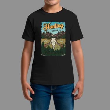 Imagem de Camisetas Infatil Básica Masculina Moda De Country confortável Gola Re