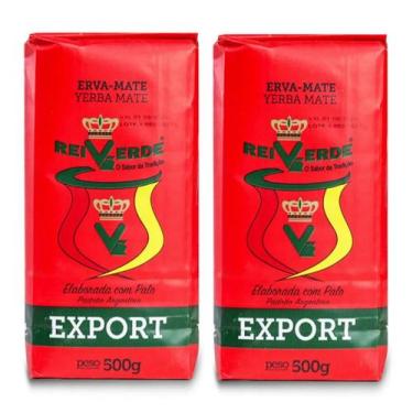 Imagem de 2 Erva Mate Chimarrão REI VERDE EXPORT ARGENTINA 500g