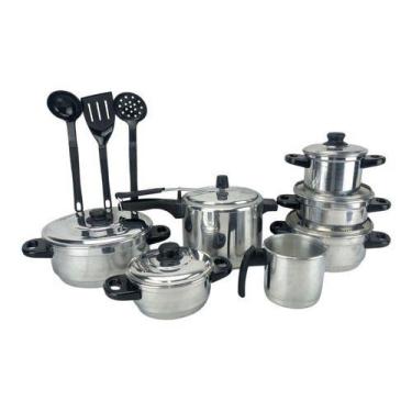 Imagem de Jogo De Panela Polido Panela De Pressão 4.5 L + Talher - Multi Alumini