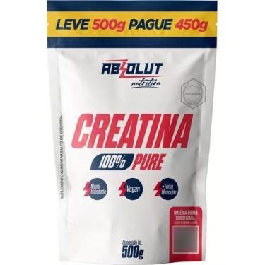 Imagem de Creatina Monohidratada 100 Pura 500g Absolut Nutrition Sabor Sem Sabor