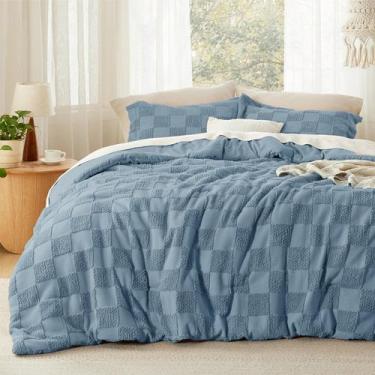 Imagem de Conjunto de edredom Bedsure Queen Size Mineral Blue 3 peças