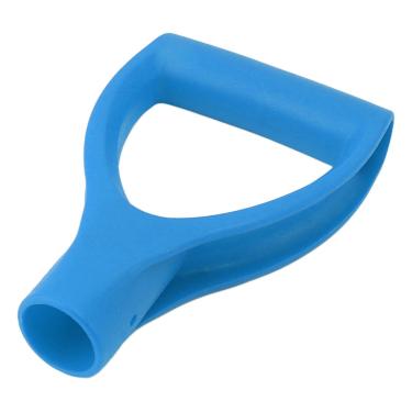 Imagem de Alça de pá de neve de plástico ergonômico em forma de D leve economia de mão de obra para ferramentas de remoção de neve de jardinagem (azul claro)