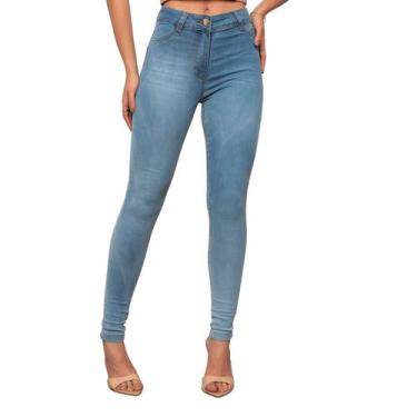 Imagem de Calça Jeans Feminina com Detalhes Clara Tendência Casual - SK JEANS, 3
