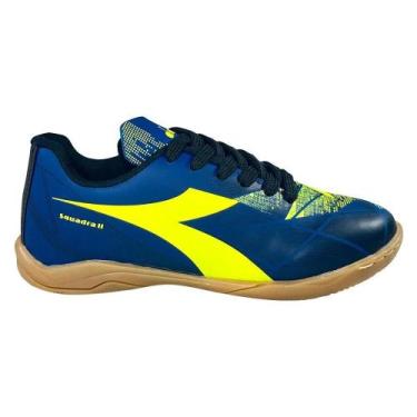 Imagem de Chuteira tênis futsal diadora squadra ii salão resistente nf, 40, Azul