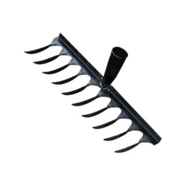 Imagem de Ｂｅｓｇａ Acessórios de ancinho de ancinho de jardim Acessórios multiuso à mão Ferramenta de removedor de ervas daninhas para reunir solo solar solo solo solo, 10 Dentes