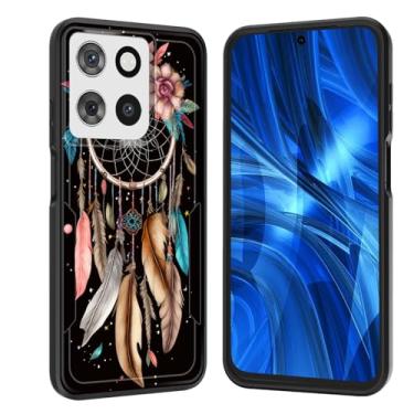 Imagem de JHYYTUJTYP Capa para Moto G Power 5G 2025, [Teste de queda de grau militar] Capa protetora resistente à prova de choque resistente para Motorola Moto G Power 5G 2025 6,8 polegadas, flor apanhadora de