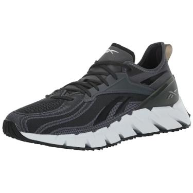 Imagem de Reebok Tênis Zig Kinetica 3 unissex para adultos, Cinza puro/branco/preto, 9 Women/9 Men