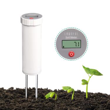 Imagem de LAWNFUL Medidor de solo, testador de pH de plantas para jardinagem, uso interno e externo, 1 pacote, branco