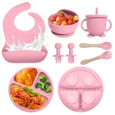 Imagem de Conjunto de alimentação para bebês Catvegue Silicone 8 peças sem BPA p