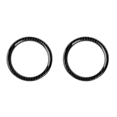 Imagem de Saída de ventilação de ar condicionado painel console central acabamento capa de ventilação compatível com 2024-2025 Jeep Wrangler JL JLU & Gladiator JT 4xe acessórios interiores 2 peças de fibra de