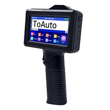 Imagem de TOAUTO V4 Pistola de impressão portátil inteligente atualizada portátil com tela sensível ao toque de LED de 5,6 polegadas Máquina de codificação a jato de tinta de secagem rápida para código data etiqueta de código uso doméstico design de indústria