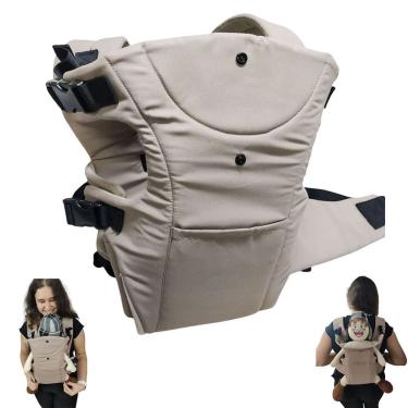 Imagem de Canguru Carregador Bebe Criança Bolso Alça Ajustavel Sentado Viagem Passeio Resistente Macio Seguro Confortavel