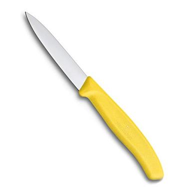 Imagem de Faca Victorinox Swiss Classic lâmina lisa, cabo Amarelo, 8cm