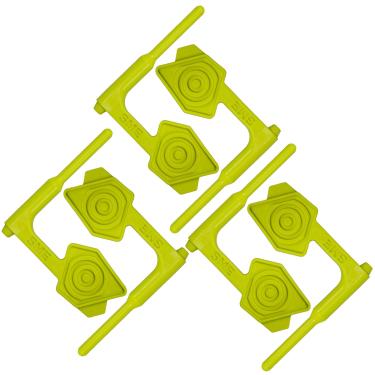 Imagem de Bandeira de segurança de câmara SME | Indicador de câmara vazia de segurança universal versátil altamente visível verde brilhante - pacote com 6, médio