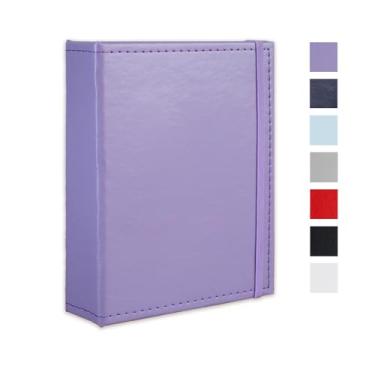 Imagem de Cherrich Álbum De Fotos Pequeno 5X7 Com 52 Bolsos, Capa Couro, Livro Para Casamento, Bebê, Família, Formatura