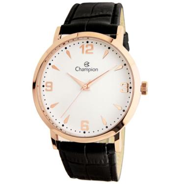 Imagem de Relógio Champion Feminino Rosê Couro Cn20668z